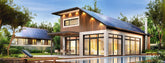 Modern Canadian homes equipped with grid tie solar panel systems, highlighting energy-efficient design and seamless integration with the power grid